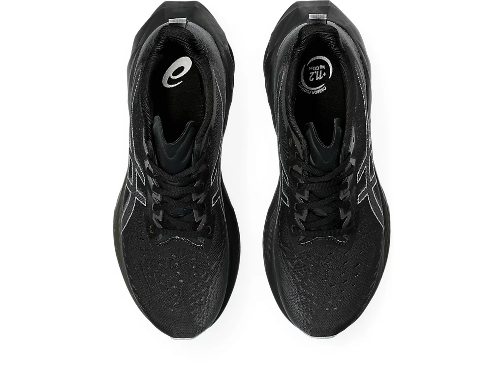 Asics Mens Novablast 4 Black/Graphite Grey (002) display picture 3