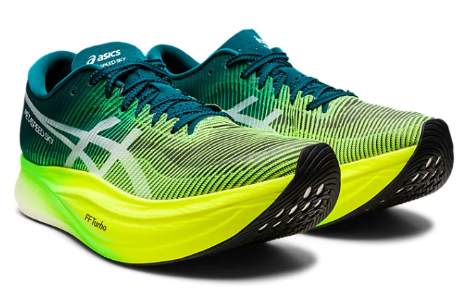 Asics Mens Metaspeed Sky 2 Velvet Pine/Safety Yellow (300)